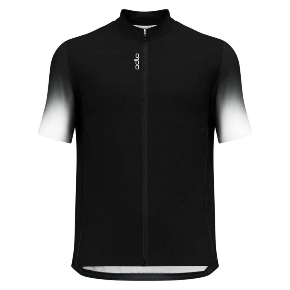 Odlo Mens Gradient Print Slim Cycling Jersey / Black Print